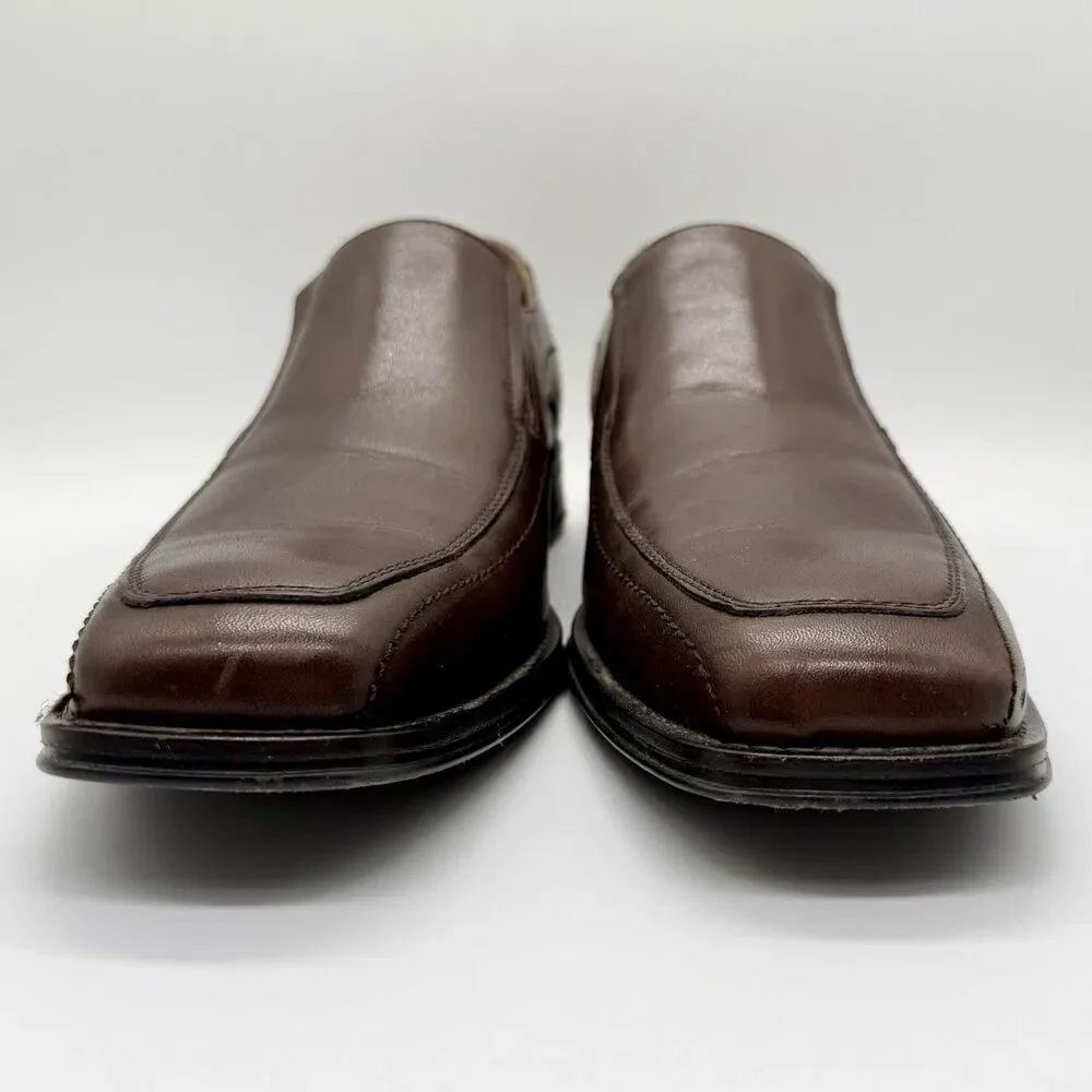 JOHNSTON & MURPHY Dress Shoes Men’s Sz 13M Brown Leather Slip-On Loafer 20-6240
